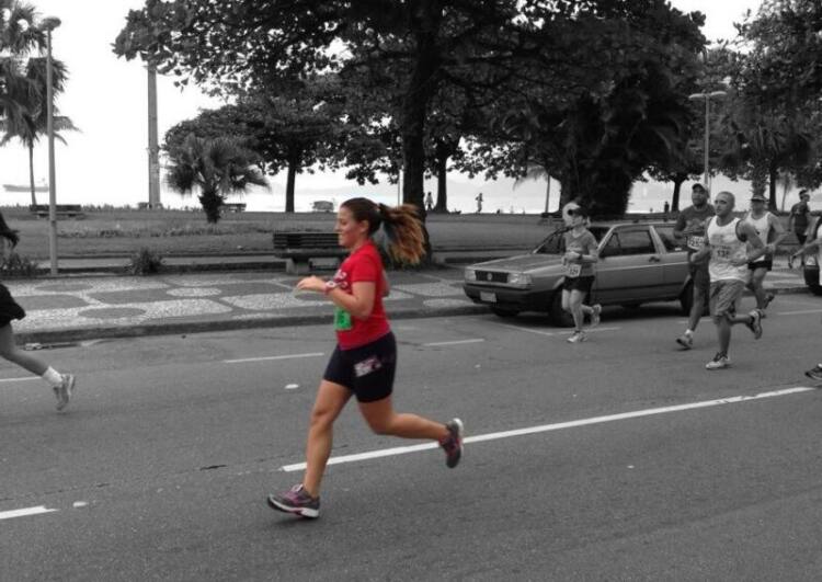 Euzinha quando corrida verdade