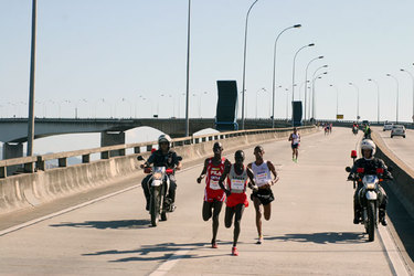 Terceira Ponte fará parte do percurso na Meia Marota, em Vitória. Foto: Paulo Gomes/Webrun.com.br
