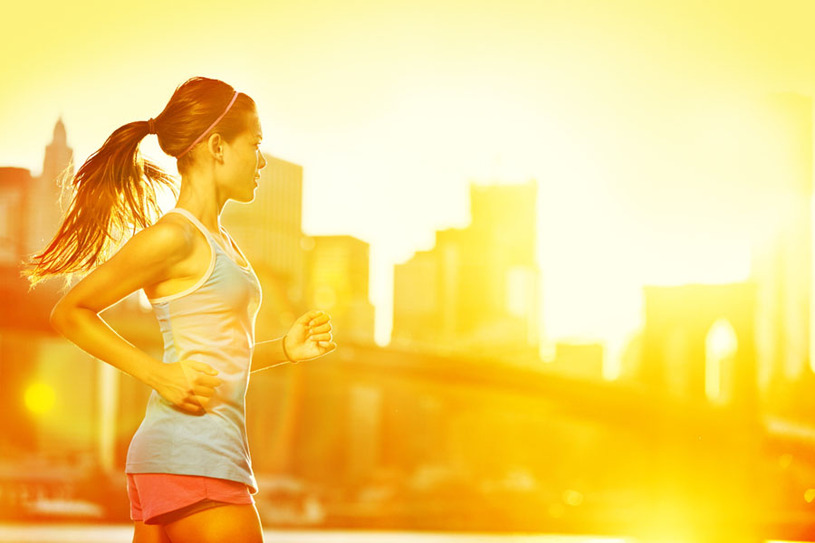 Durante uma corrida, o calor produzido pelos músculos é dissipado. Crédito: Maridav/Fotolia