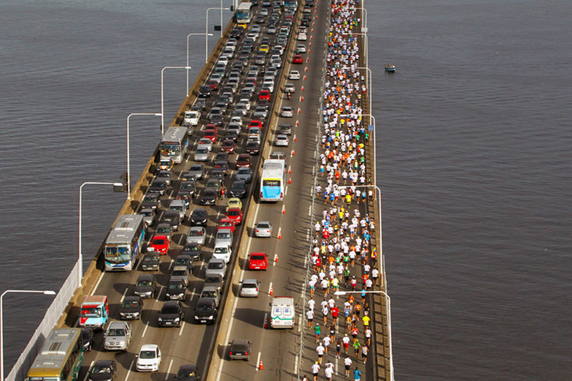 Na edição do ano passado, motoristas acompanharam a corrida. Foto: Divulgação.