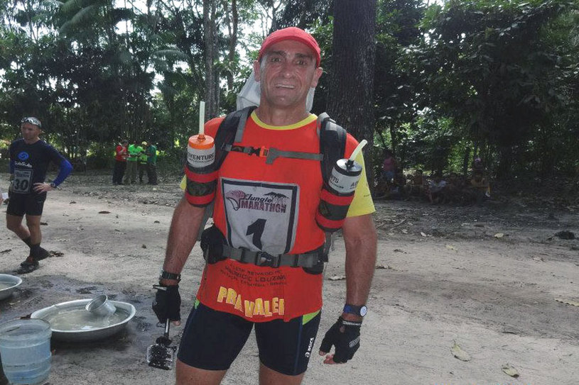 O atleta já participou da Jungle Marathon, prova de três dias pela Amazônia. Foto: Arquivo Pessoal.