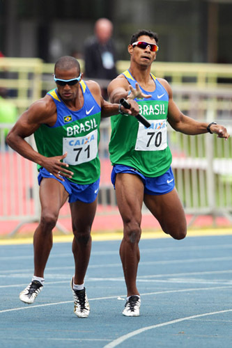 Os atletas Anderson Henriques e Pedro Burmann estarão no camping. Foto: Wagner Carmo/CBAt.