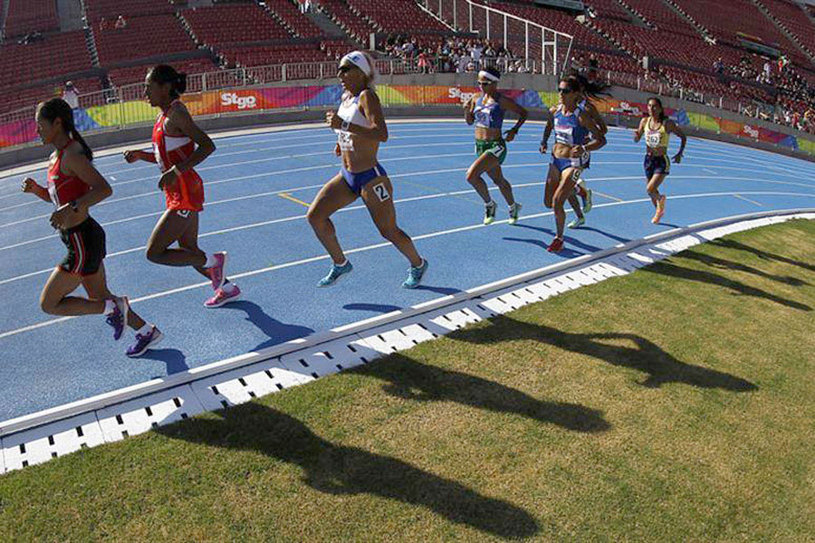 Tatiele Carvalho disputando a sua segunda medalha no Chile. Foto: Arquivo Pessoal de Tatiele Carvalho.