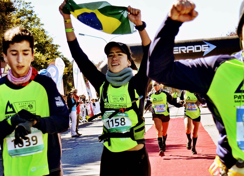 Juliana sofreu no início da prova com o frio da região Foto: Arquivo Pessoal