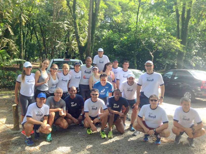 O treino da assessoria 4any1 em parceria com a Rádio Eldorado acontece todo último sábado do mês na USP a partir das 7h30 Foto: Divulgação