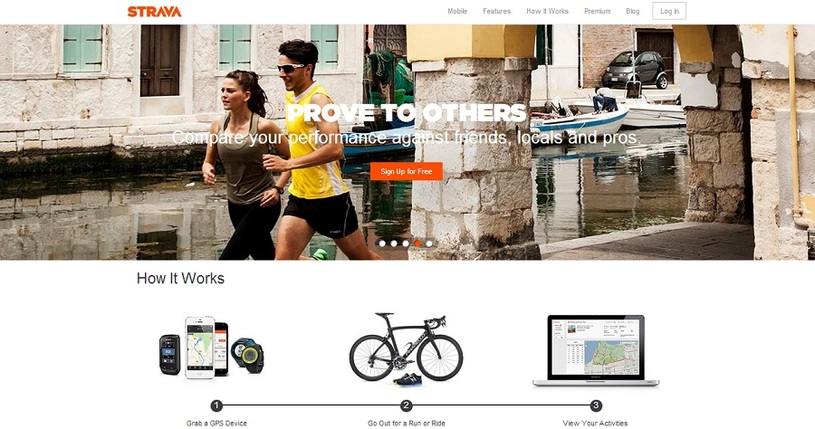Aplicativo já era conhecido entre os ciclistas. Foto: Divulgação Strava