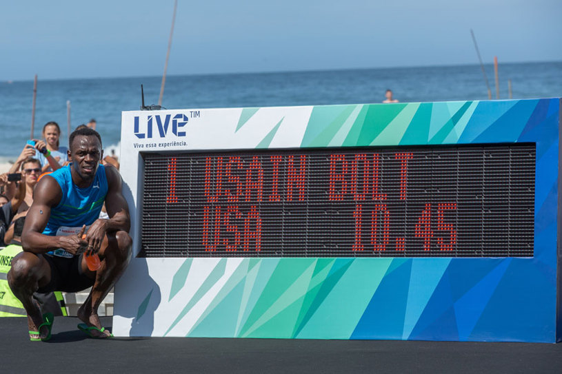 Apesar da vitória, Bolt pretende melhorar o seu tempo nas próximas competições. Foto: Magnus Torquato/Webrun