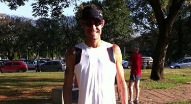 Adriano em um de seus treinos na USP Foto: arquivo pessoal