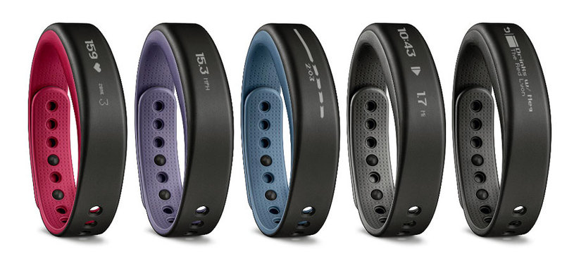 Disponíveis em diferentes cores e tamanhos, o Vívosmart, se conecta a dispositivos móveis via bluetooth Foto: Divulgação
