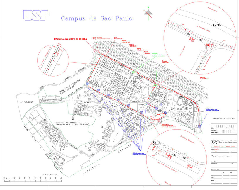 O percurso proposto não contempla a Rua do Matão. Foto: divulgação
