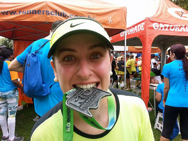 Nicolle completou em 2014 sua primeira meia maratona e não tomou nenhum tipo de suplementação Foto: Arquivo pessoal