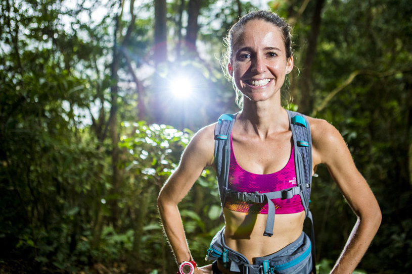A campeã do circuito XTerra é arquiteta e de segunda a sexta-feira trabalha em escritório. Foto: Divulgação The North Face