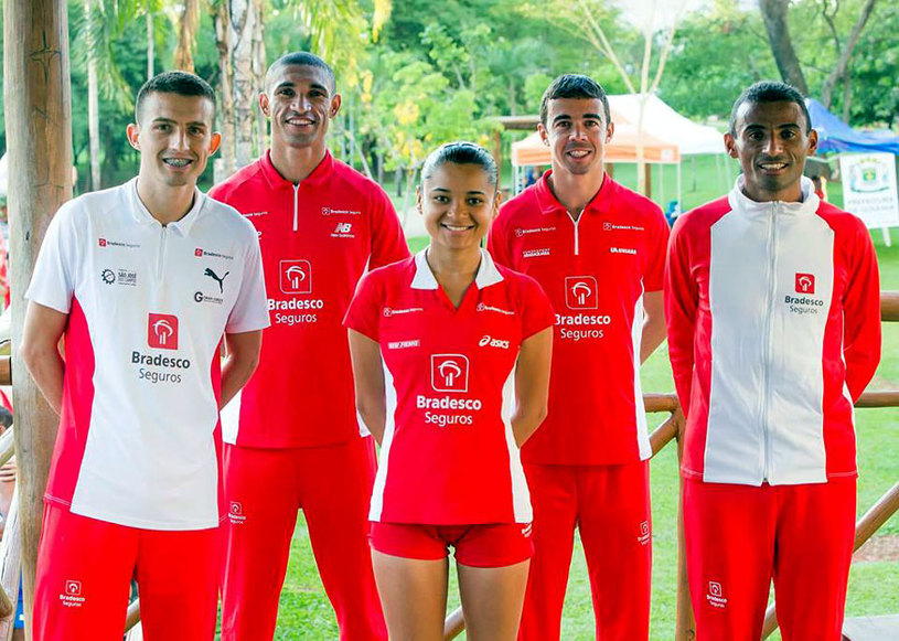 Os atletas são embaixadores da prática esportiva, estimulando a população em geral a manter hábitos saudáveis Foto: Divulgação Bradesco