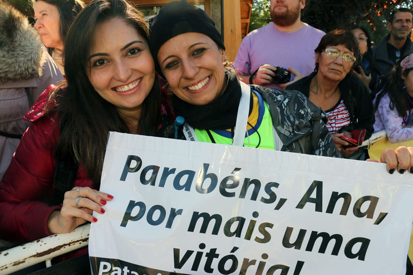 Ana teve a companhia da melhor amiga para a realização do sonho. Foto: Alexandre Koda/ Webrun