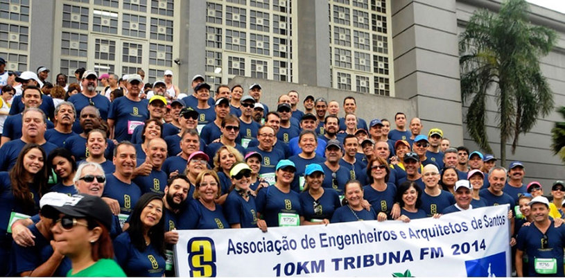 A 30ª edição dos dez quilômetros Tribuna FM-Unilus reunirá 21 mil atletas pelas ruas de Santos Foto: Divulgação 
