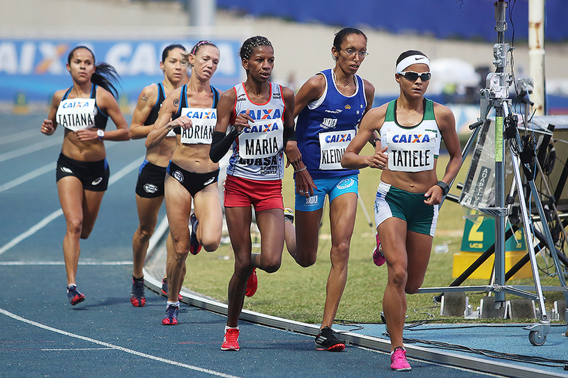 No final, Tatiele abriu vantagem sobre as demais atletas Foto: Fernanda Paradizo