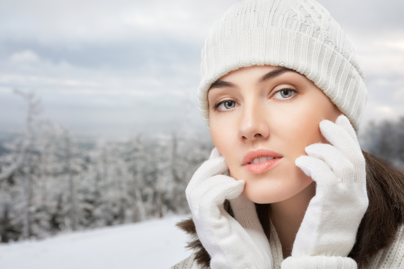 No inverno, o rosto é a região mais sensível. Foto: Konstantin Yuganov/Fotolia