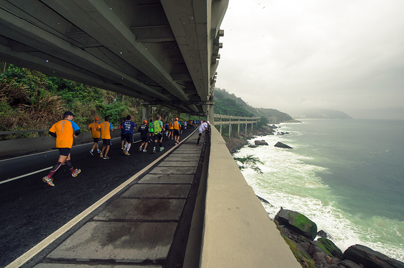 A prova passa por vários cartões postais do Rio. Foto: Thiago Diz/ divulgação