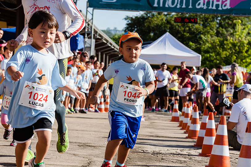 Junto com a prova adulta acontecerá mais uma edição de O Reizinho da Montanha, uma mini corrida infantil para meninos e meninas Foto: Divulgação