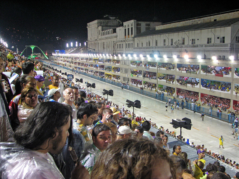Outro local que também receberá os atletas é o Sambódromo, mais conhecido como Sapucaí Foto: Mark-Scott Johnson/Wikipedia
