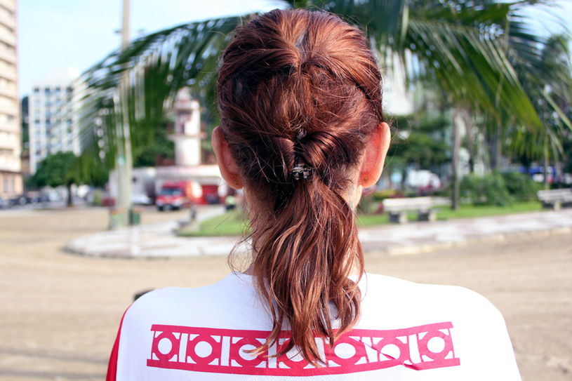 Valéria usa penteado simples mas estiloso Foto: Christina Volpe/Webrun