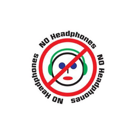 Logo da antiga campanha contra os fones (foto: Divulgação)