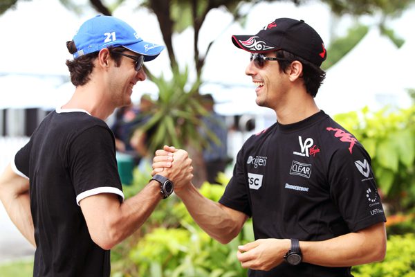 Di Grassi e Bruno Senna formarão dupla para disputar os 111 quilômetros de prova (foto: Divulgação/Virgin Racing)