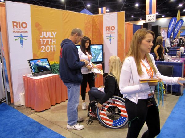 Desde 2006 a prova carioca eva um stand para a maratona mais concorrida do mundo a de Nova York (foto: Divulgação)