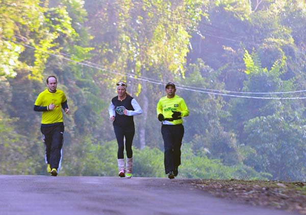 Treino reuniu cerca de 20 atletas locais (foto: Marcos Labanca)