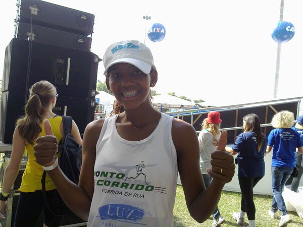 Isadora não sabia que tinha vencido a prova (foto: Patrícia Serrão/ www.webrun.com.br)
