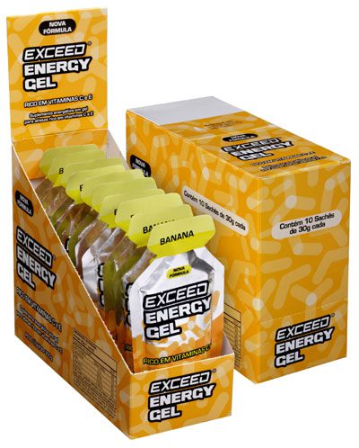 Exceed Energy Gel é vendido em caixa de dez unidades ou em sachê avulso (foto: Divulgação)