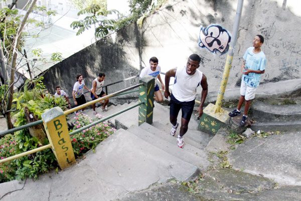 Escadarias vão ser um dos desafios da Rio Up (foto: Divulgação/ Rio Up Run)