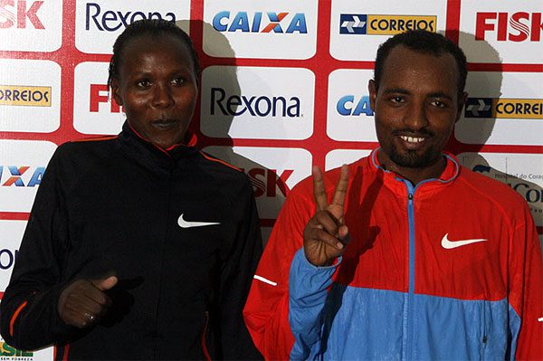 Tariku Bekele e Priscah Jeptoo conquistam o primeiro lugar em corridas internacionais (foto: Paulo Gomes/ webrun.com.br)