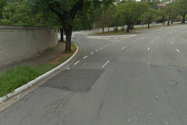 Curva em que paraatleta se acidentou (foto: Reprodução/ Google Street View)