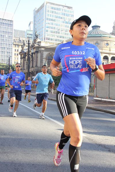 Valdenise Souza presenciou as explosões em Boston (foto: Adriano Carrapato/ Webrun.com.br)