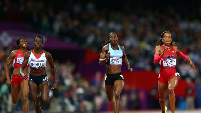 Christine Ohuruogu correu em casa e conseguiu a vitória (foto: LOCOG/ Divulgação)