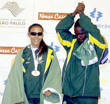 Terezinha Guilhermino (esquerda) foi um dos destaques da competição (foto: Reginaldo Castro/ Sportalent)