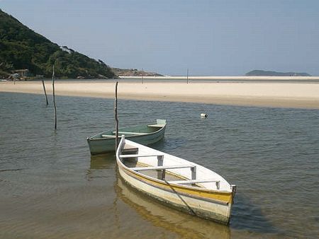 Carlos encontrou bela praia em Santa Catarina (foto: Arquivo pessoal)
