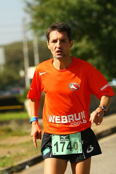 Eu durante o Super 40 SP na equipe do Webrun (foto: Tom Papp/ www.webrun.com.br)