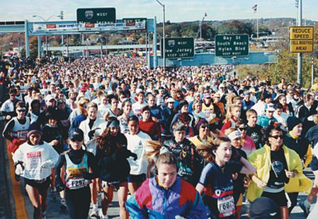 Largada da Maratona de Nova York (foto: Celio Brito)