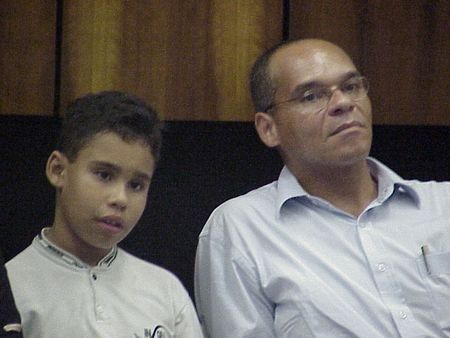 Antônio Carlos Santos Filho 9 junto ao pai. Persistência o levou ao seu objetivo (foto: Harry Thomas Jr Arquivo WebRun)