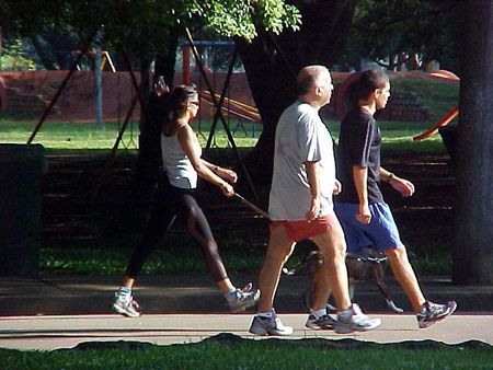 Esporte e cultura na Caminhada Histórica (foto: Donata Lustosa)