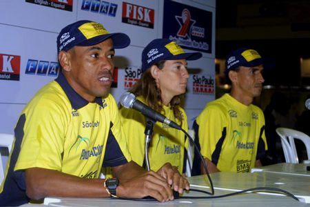 Luís Antônio Dione D Agostini e Vanderlei Cordeiro na coletiva (foto: )