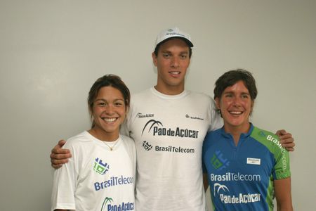 Da esq. p/ dir. Ohata Juraci e Soldan parte da equipe olímpica brasileira (foto: Harry Thomas Jr./WebRun)