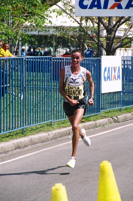 Franck conquistando vaga para o Mundial de Meia Maratona (foto: Tião Moreira)