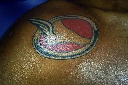 Leitor do Webrun tatuou o logo do portal no seu ombro (foto: Arquivo pessoal)
