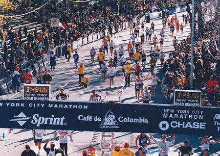A Maratona de Nova York é a mais festiva prova mundial da modalidade (foto: Célio Brito)