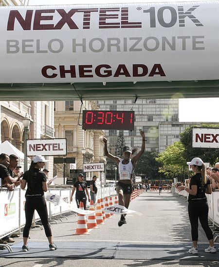 Zeferina comemora vitória no último domingo em BH (foto: Gil Leonardi/ZDL)