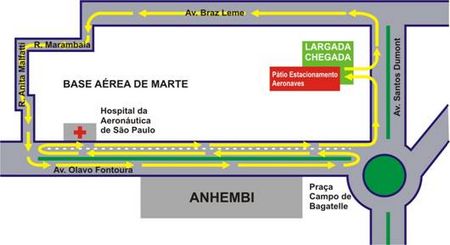 Mapa do percurso (foto: Divulgação JJS Eventos)