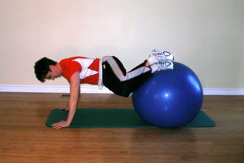 Foto: Exercise ball exercises